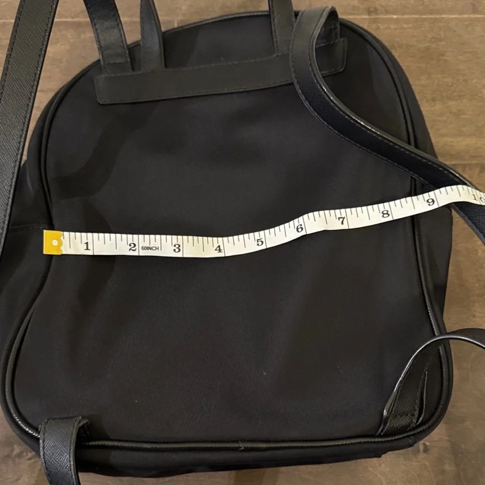Kate Spade Black Nylon Mini Backpack Gold Hardware Small Travel Bag